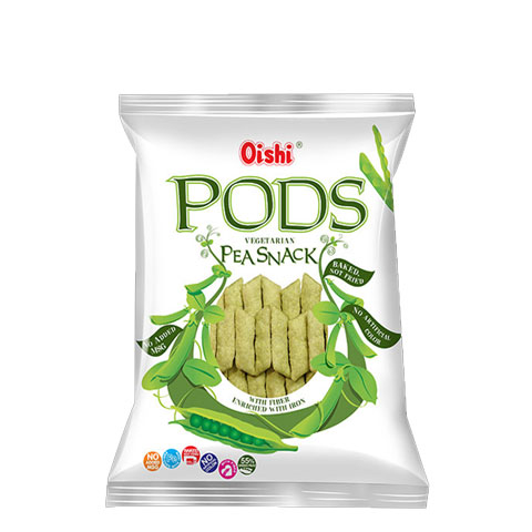 Pods Vegetarian Pea Snack 28g/100