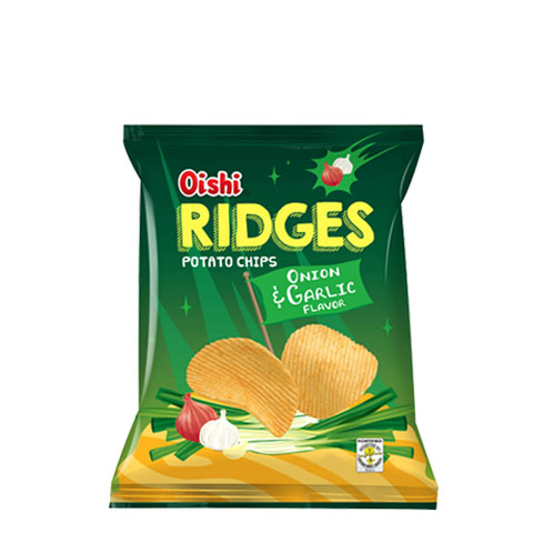 Potato Chips Ridge Onion & Garlic 22g/50