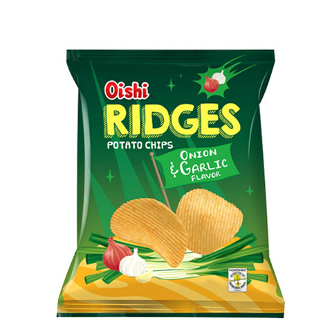 Potato Chips Ridge Onion & Garlic 60g/30