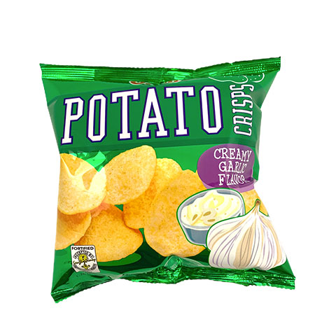 Potato Crisps Garlic 50g/50