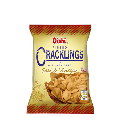 Ribbed Cracklings Salt & Vinegar 24g/100