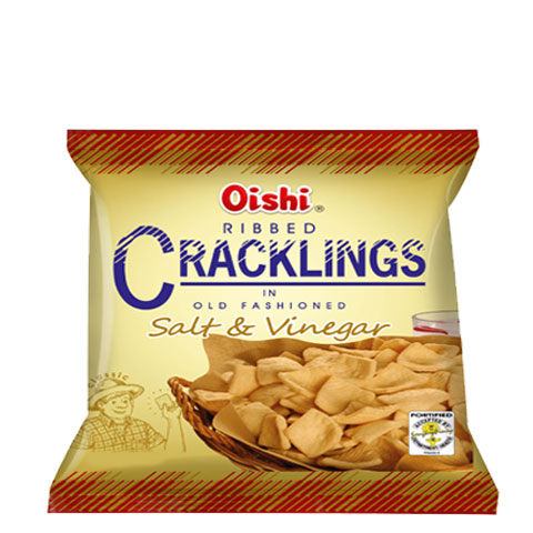 Ribbed Cracklings Salt & Vinegar 50g/50