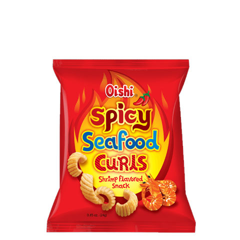 Spicy Seafoods Curls Shrimp 24g/100
