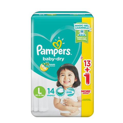 Diaper Baby-Dry Tape Large 20-31 lbs