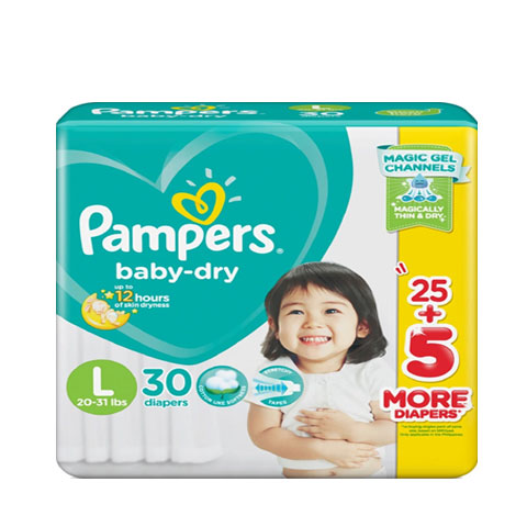 Diaper Baby-Dry Tape Large 20-31 lbs