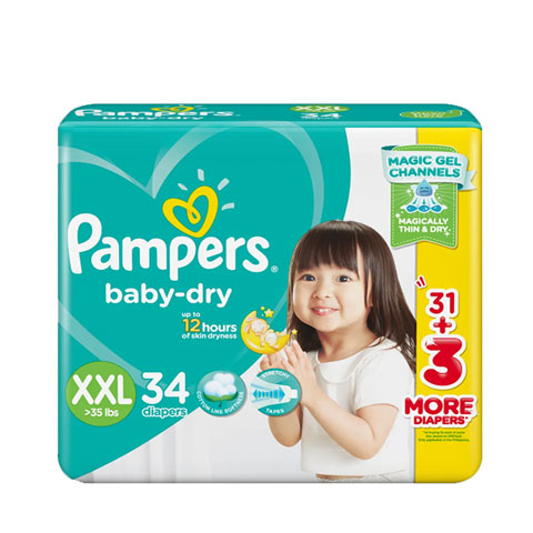 Diaper Baby-Dry Tape XXL above 35 lbs