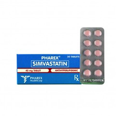 Tablet Simvastatin Anti-Hyperlipidemic 40mg
