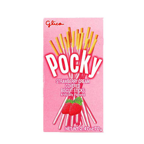 Strawberry Covered Biscuit Sticks