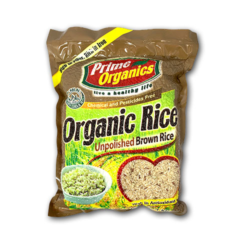 Unpolished Brown Organic Rice