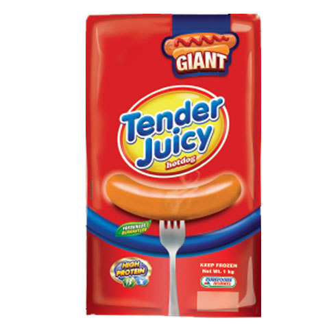 Tender Juicy Giant Hotdog