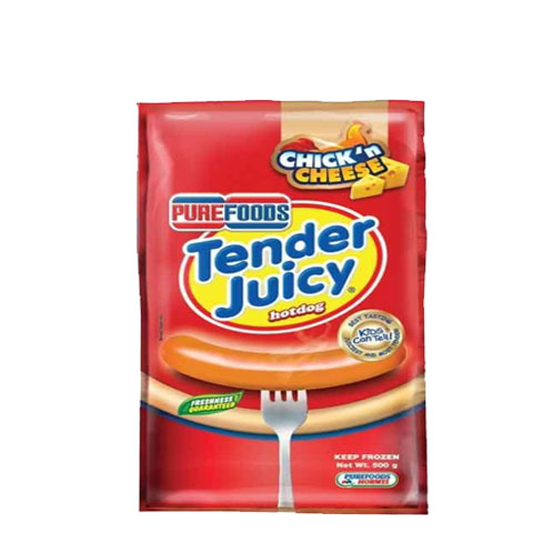 Tender Juicy Hotdog Chicken N Cheese