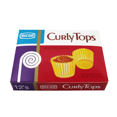 Curly Tops Milk Chocolate 12pcs