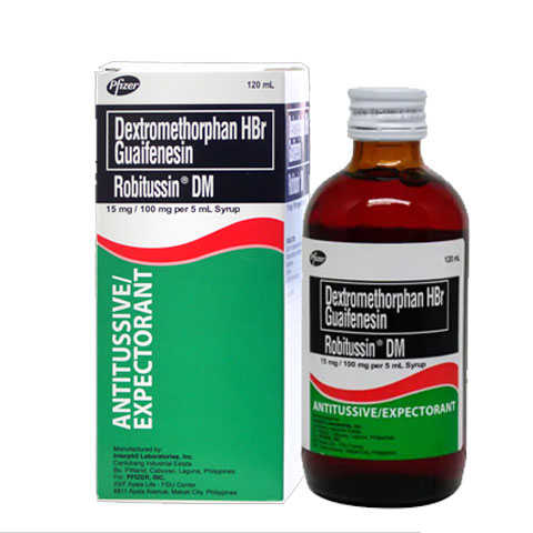 DM Guaifenesin Syrup 100mg'5mL