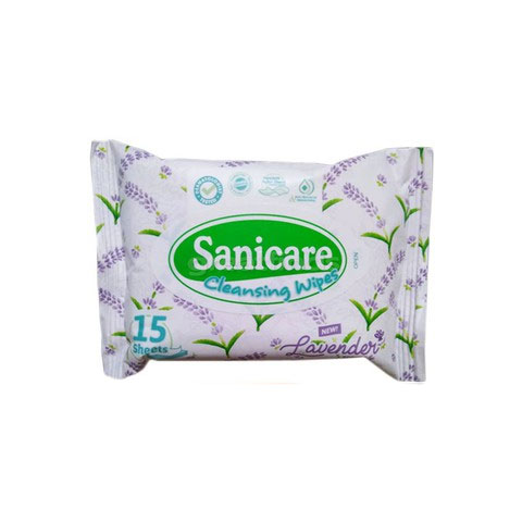 Cleansing Wipes Lavender 15 sheets
