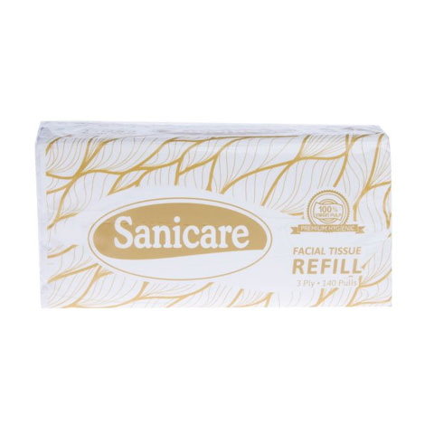 Facial Tissue Econo Refill 3-Ply 140 pulls