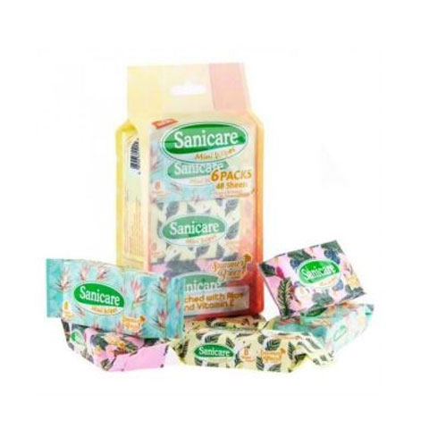 Mini Wipes 6 packs 48 Sheets