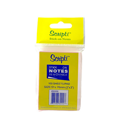 Stick on Notes 51x76mm 100 Sheets