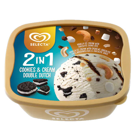 Ice Cream 2in1 Cookies & Cream Double Dutch 1.25L