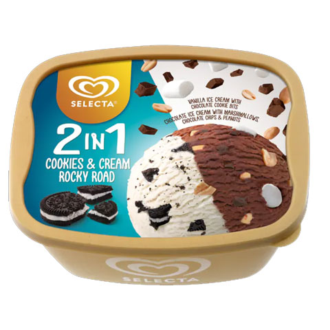 Ice Cream 2in1 Cookies & Cream Rocky Road 1.3L