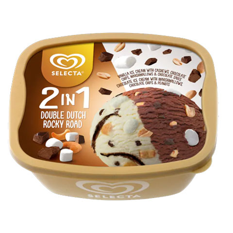 Ice Cream 2in1 Double Dutch Rocky Road 1.25L