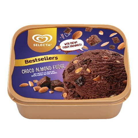 Ice Cream Choco Almond Fudge 1.25L