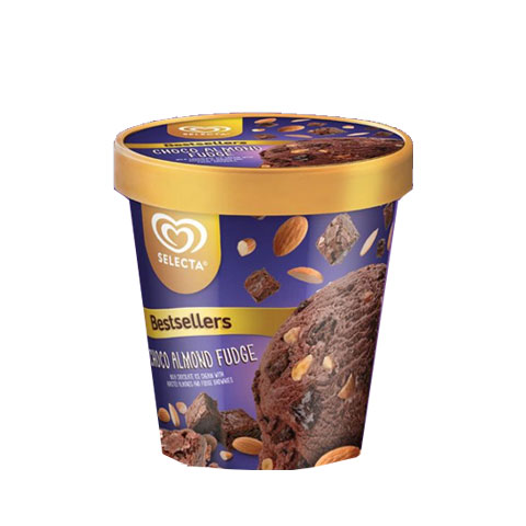 Ice Cream Choco Almond Fudge 450ml