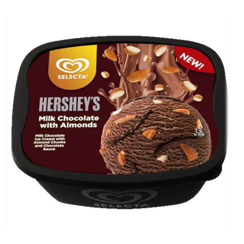 Ice Cream Hershey's Milk Chocolate with Almond 1.25L