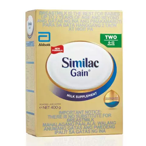 Gain Two for 6-12 Months