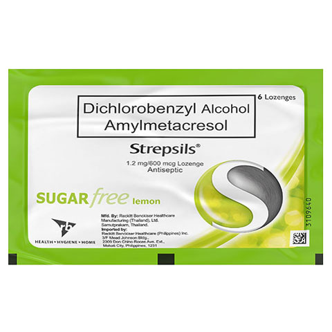 Lozenge Antibacterial Sugar Free Lemon
