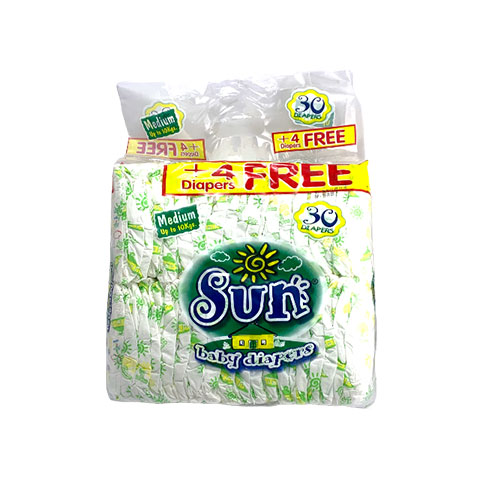 Diaper Tape Medium up to 10 kg + 4 FREE