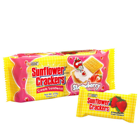 Crackers Cream Sandwich Strawberry
