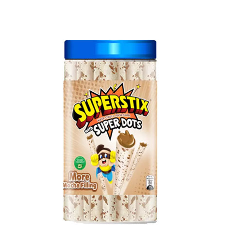 Wafer Sticks Super Dots Mocha