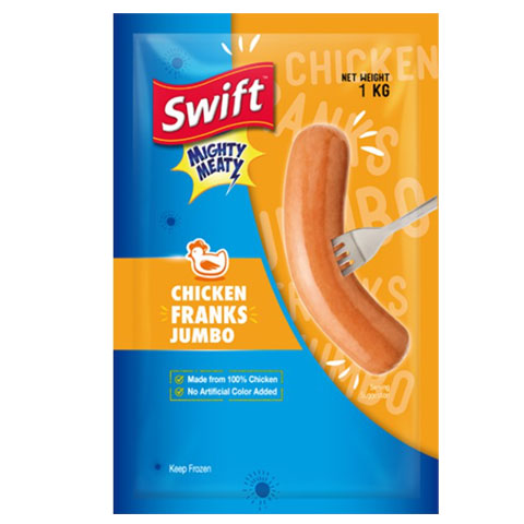 Mighty Meaty Chicken Franks Classic Jumbo