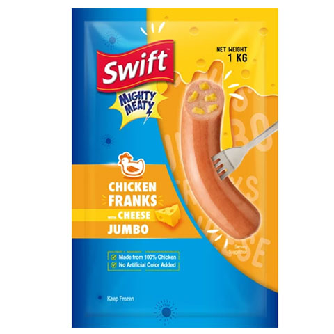 Mighty Meaty Chicken Franks with Cheese Jumbo