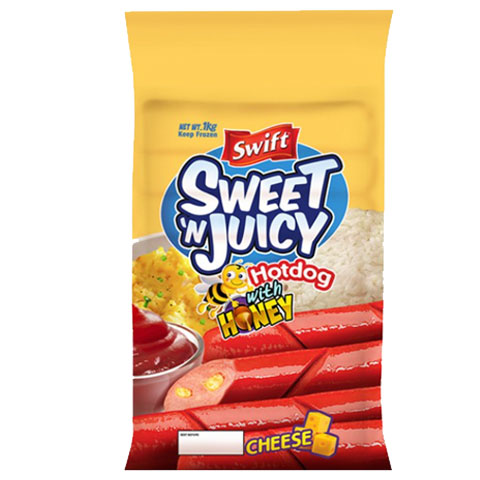 Sweet n Juicy Regular Hotdog with Honey and Cheese