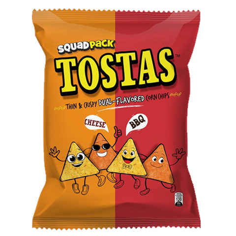 Thin & Crispy Dual Flavored Corn Chips BBQ & Cheese