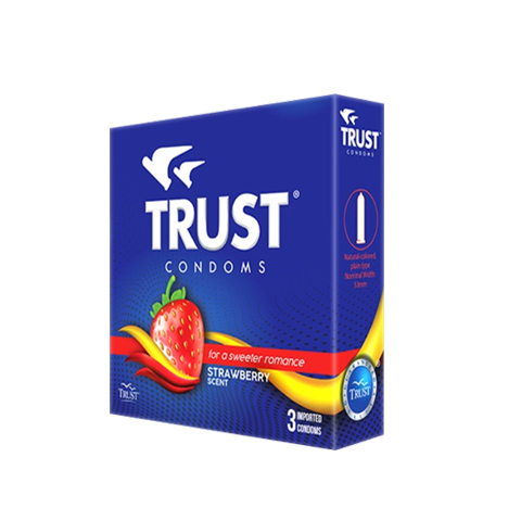 Condom Strawberry Scent