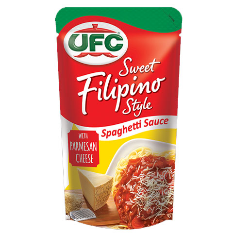 Spaghetti Sauce with Parmesan Cheese Sweet Filipino Style