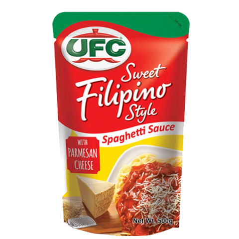 Spaghetti Sauce with Parmesan Cheese Sweet Filipino Style