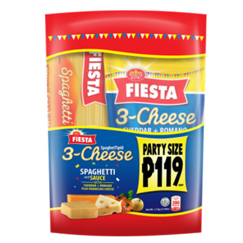 Fiesta SpaghetTipid 3-Cheese Spaghetti and Sauce