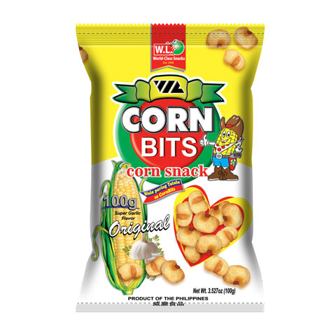 Corn Bits Corn Snack Super Garlic Original