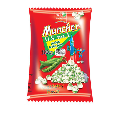 Muncher Coated Green Peas Beef Spicy
