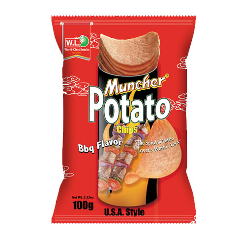 Muncher Potato Chips BBQ