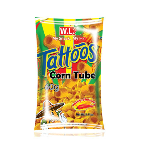 Tattoos Corn Tube Spicy Cheese