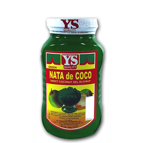 Nata de Coco Sweet Coconut Gel in Syrup Green