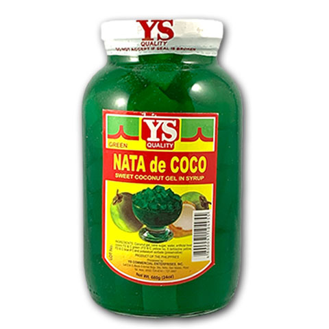 Nata de Coco Sweet Coconut Gel in Syrup Green