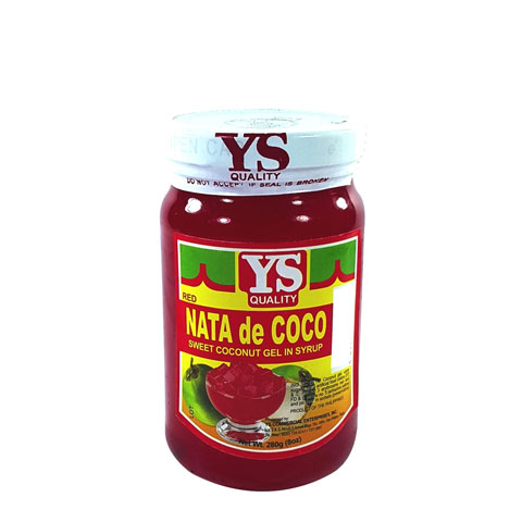 Nata de Coco Sweet Coconut Gel in Syrup Red