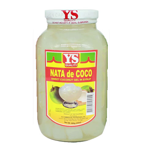 Nata de Coco Sweet Coconut Gel in Syrup White