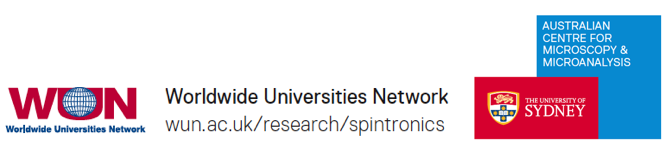 worldwide universities network & australian centre for microscopy & microanalysis logos