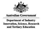 Australian Government, Department of Industry, Innovation, Science, Research & Tertiary Ed